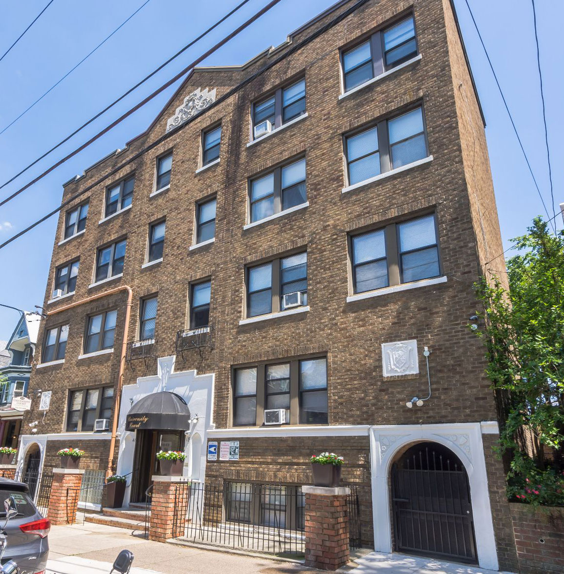 University Court apartment building exterior